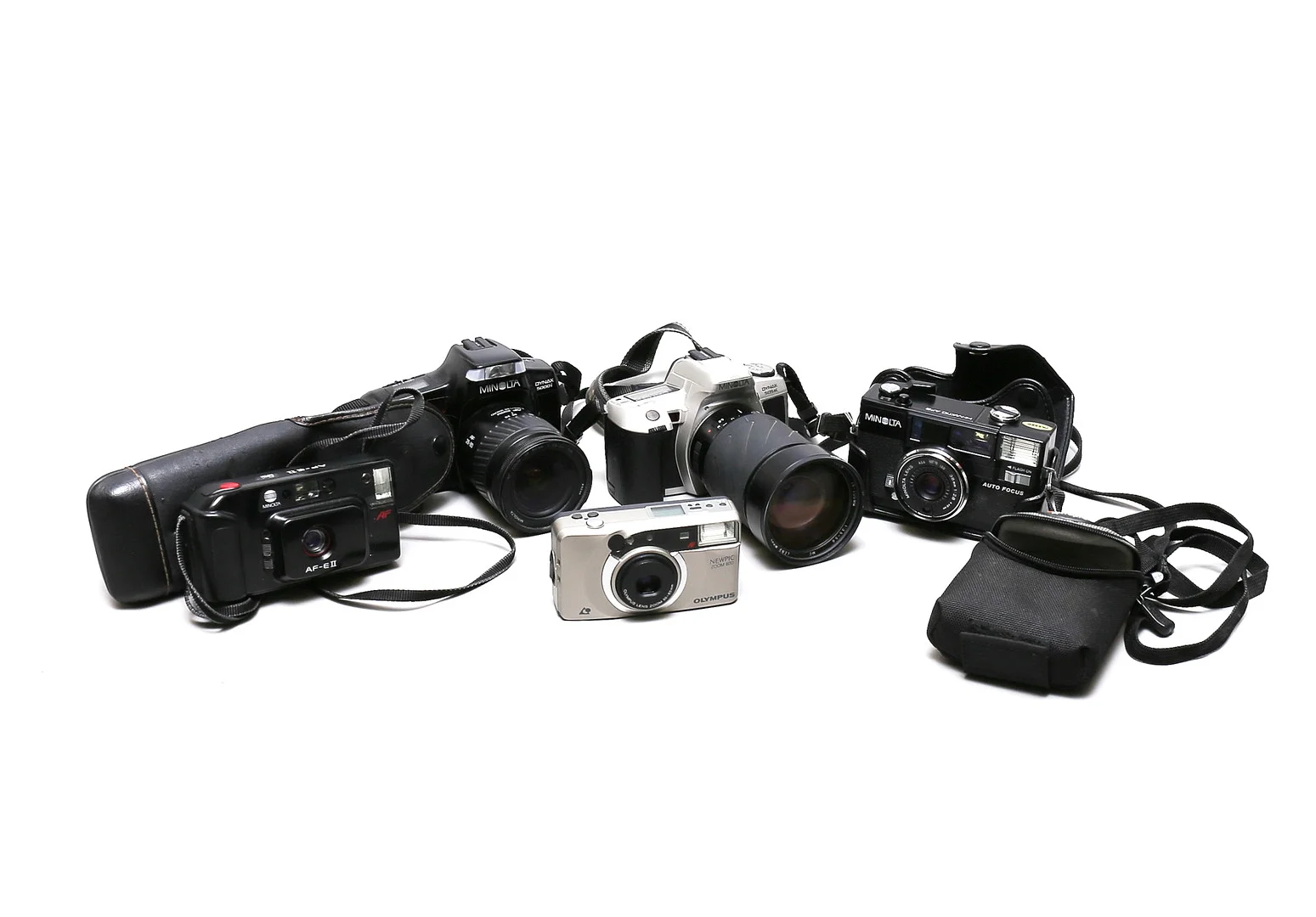 KAMEROR, Minolta 5 st. — Cameras & accessories — Auktionshuset Thelin & Johansson