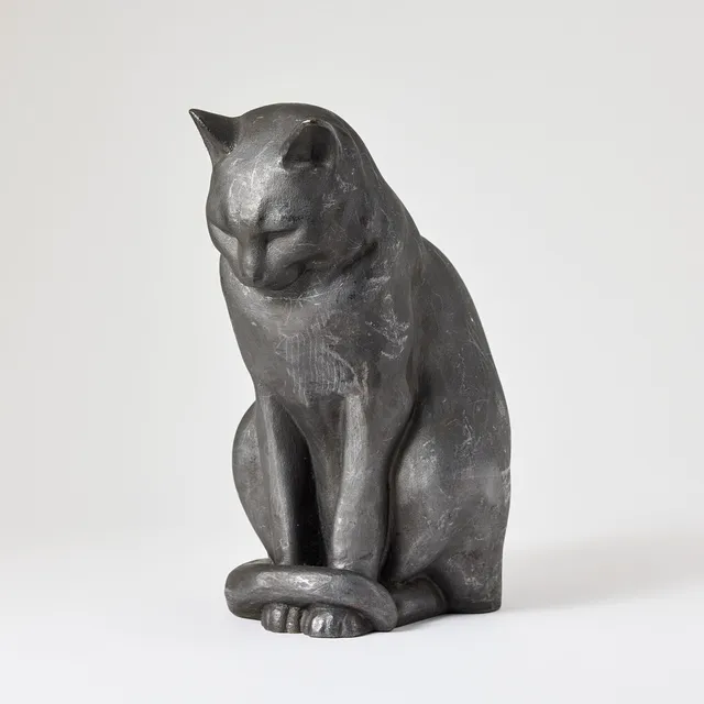 ANDERS JÖNSSON. Skulptur, gjutjärn, "Jönssons katt", Firma Svenskt Tenn, formgivningsår 1915.