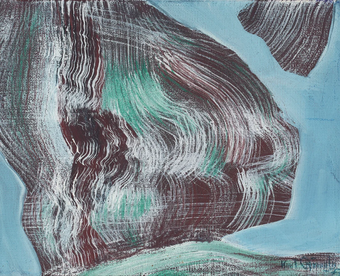 Rumohr, Knut — "Studie" 1977 — Kunst/Maleri — Blomqvist