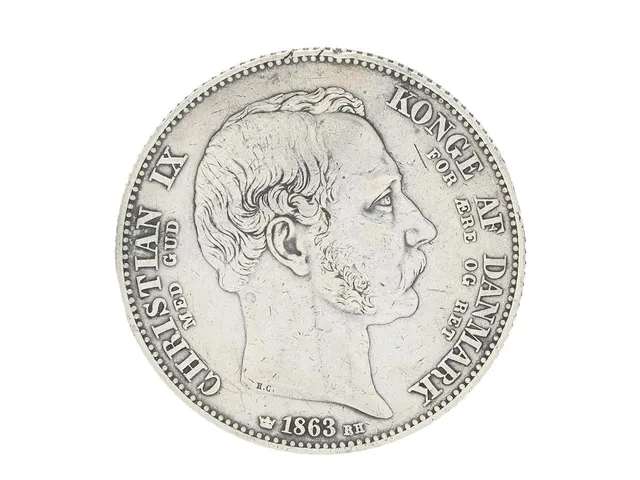 MYNT, silver, 2 Rigsdaler, 1863, Danmark, kvalité ca 1, diameter 37 mm, vikt 28,7 g.