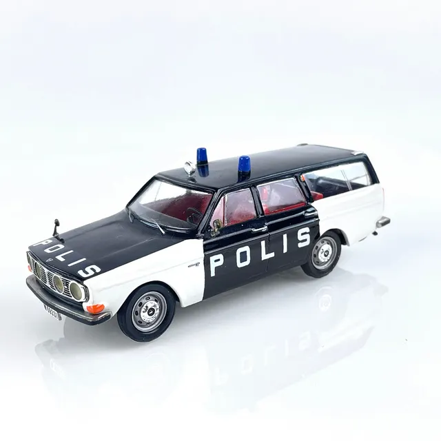 MODELLBIL, Polisbil- Volvo 145, -70, numrerad 8/100, André Models, skala 1:43. I originalförpackning.