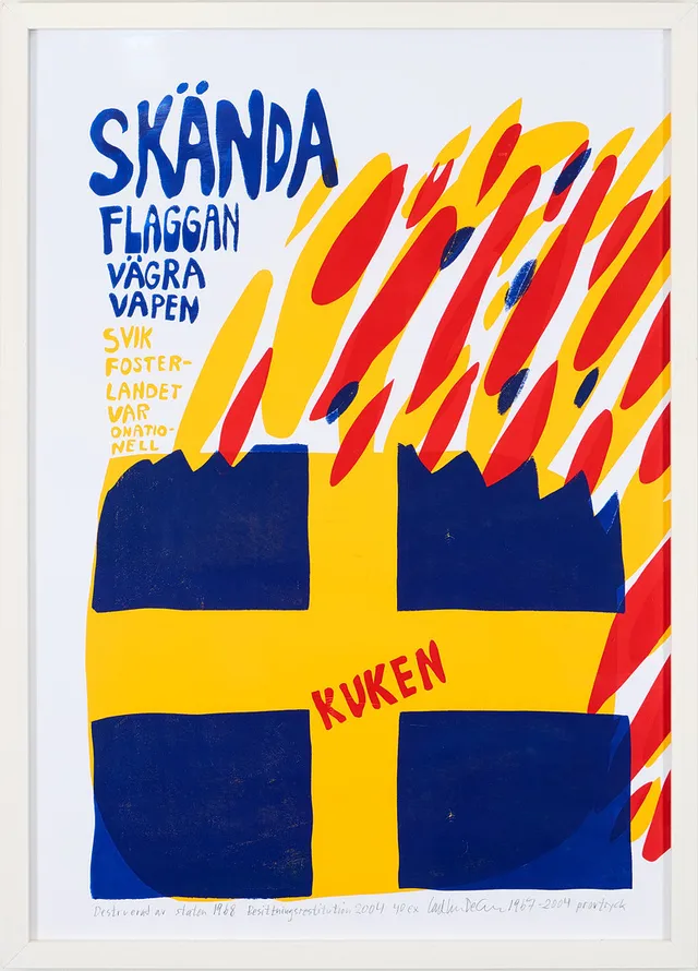CARL JOHAN DE GEER. "Skända flaggan".