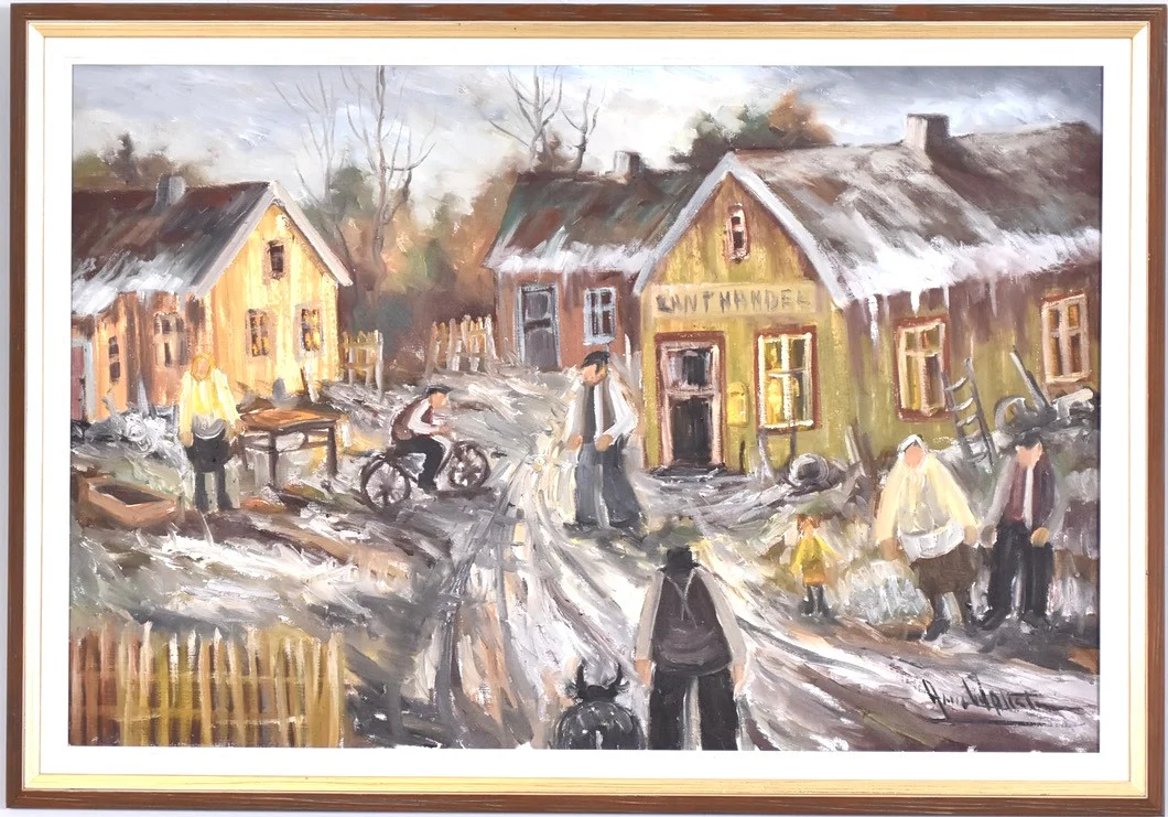 ARNE WALLSTEN. Olja på duk. — Paintings — Halmstads Auktionskammare