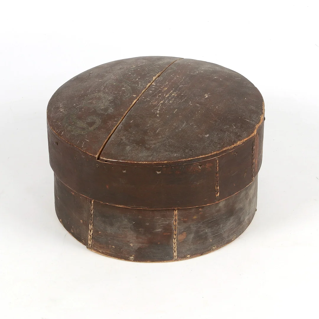 SVEPASK, allmoge, daterad 1863. — Bowls & Boxes — Stadsauktion Sundsvall