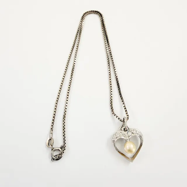 COLLIER & HÄNGE, sterlingsilver.