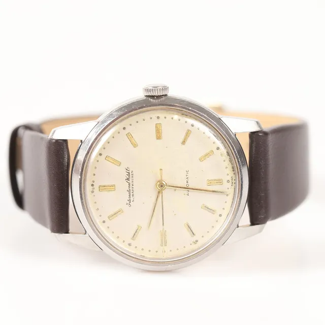 IWC, International Watch Co, Schaffhausen, armbandsur, automatic, stål, 1960-tal.
