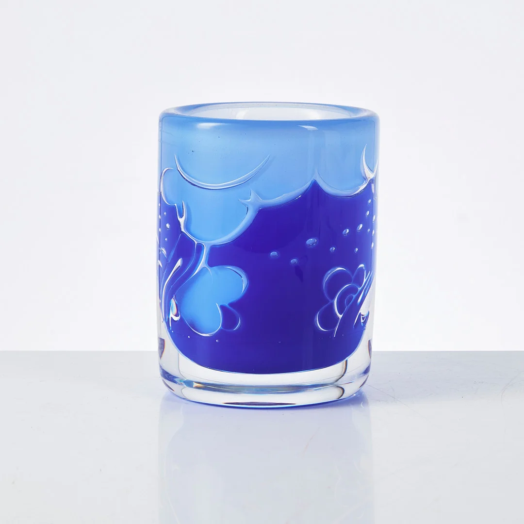 OLLE ALBERIUS. Vas, glas, ariel, undertill signerad, Orrefors, 959590, Ariel, Gallery, 4-87, etikettmärkt Orrefors Sweden. — Utility glass — Stockholms Auktionsverk Magasin 5