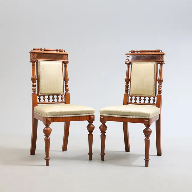 STOLAR, 1 par, nyrenässans, 1900-tal.