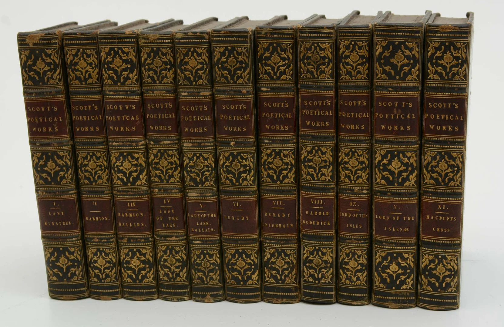 SIR WALTER SCOTT. The Poetical works Vol I-XI. — Books — Connoisseur Bokauktioner