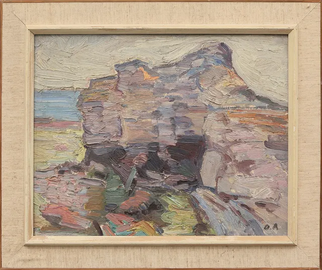 OLLE AXELSSON. OLJA på duk, signerad, 1900-tal.