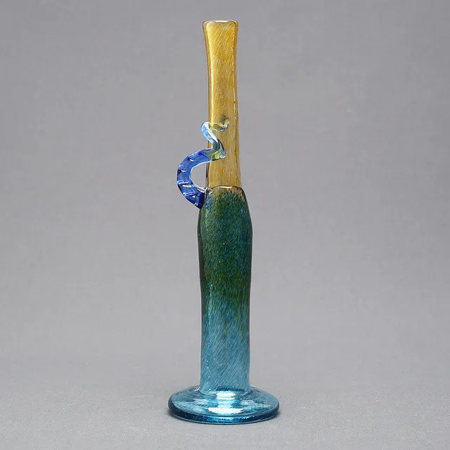 BERTIL VALLIEN. Vas, glas, signerad, Atelje Boda.