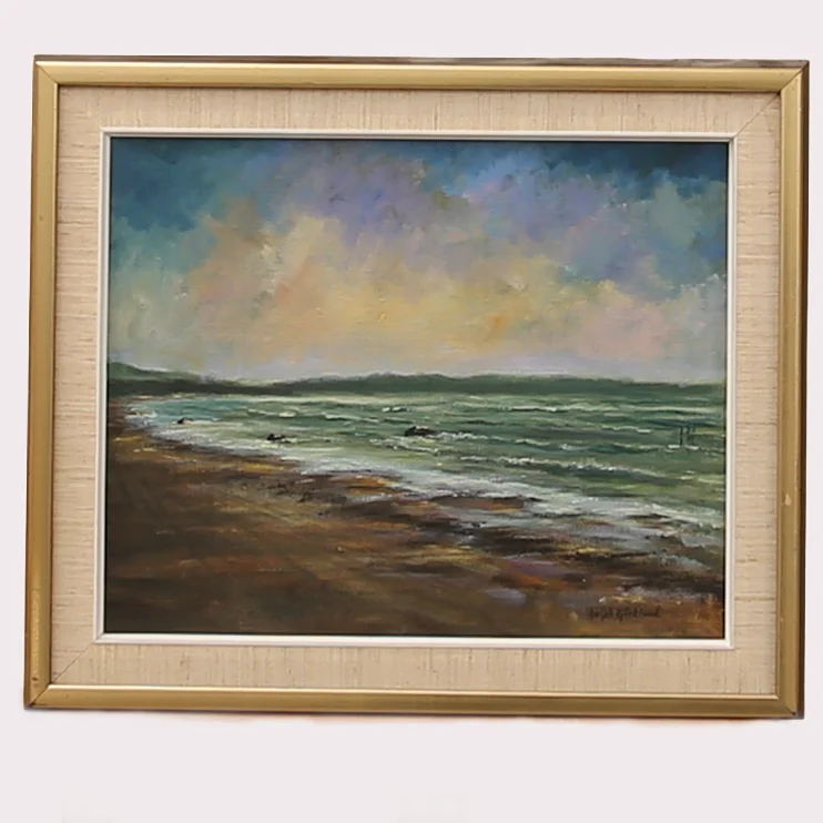 RALPH BJÖRKLUND. Olja på duk, "Havet Skummeslöv", signerad. — Paintings — Limhamns Auktionsbyrå
