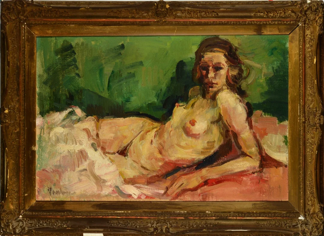 Mogens Vantore. Nøgenstudie af kvinde (cd) — Paintings and sculptures/Modern pictorial arts — Lauritz