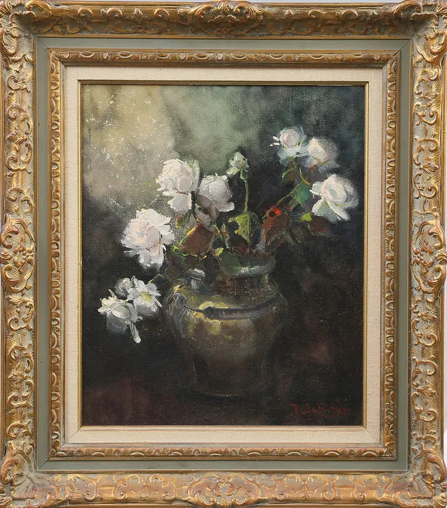 RUNE WAHLSTRÖM. OLJA på pannå, signerad, 1900-tal.