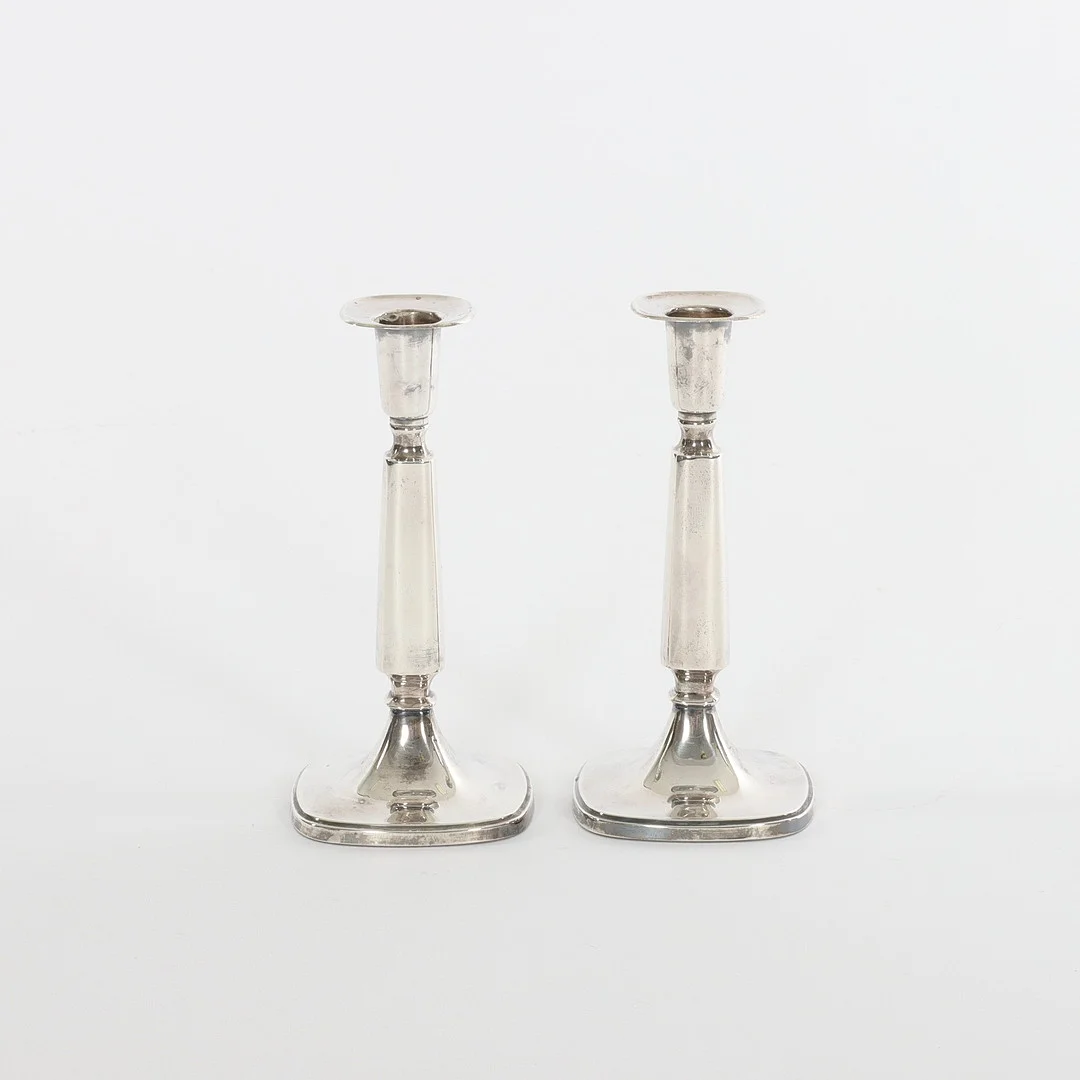 TORE ELDH. Ljusstakar, 1 par, silver, Ceson, 1976. — Silver — Auktionsverket Engelholm
