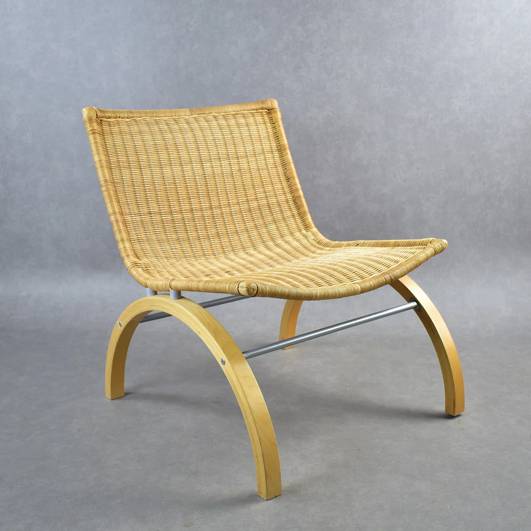 TORD BJÖRKLUND. Fåtölj/stol, "Björket", rotting, stomme av trä, IKEA, 2000-tal. — Armchairs & Chairs — Höganäs Auktionsverk