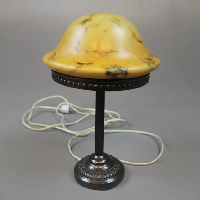BORDSLAMPA metall/glas.
