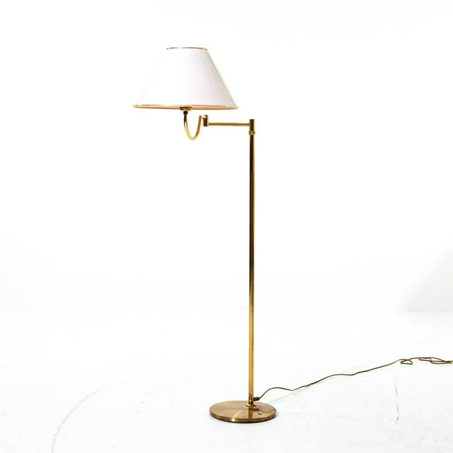 GOLVLAMPA, mässing, modell G-30, EWÅ, Värnamo.