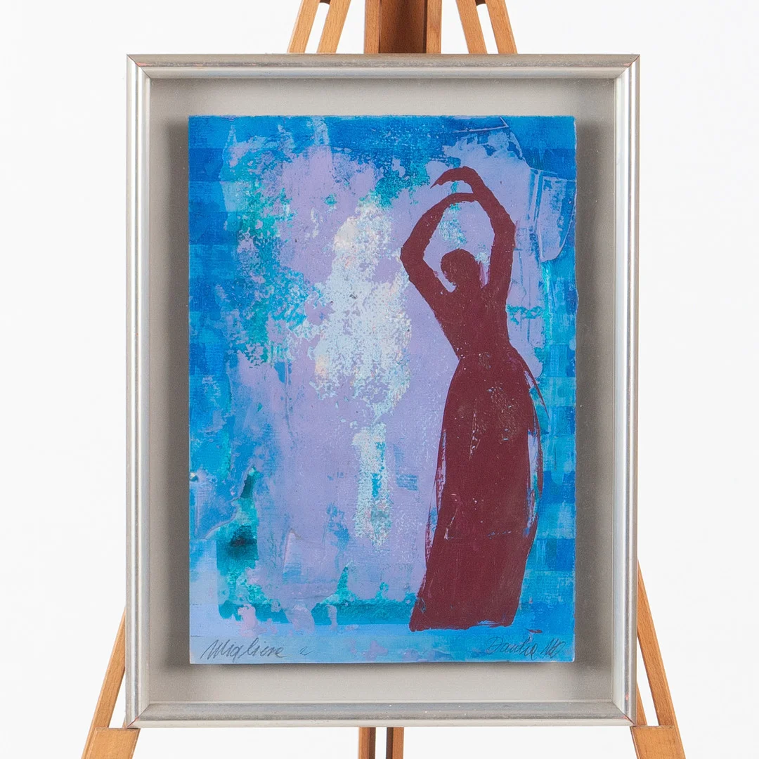 DANKA JAWORSKA. "Migliere". Blandteknik på papper, signerad. — Paintings — Laholms Auktionskammare