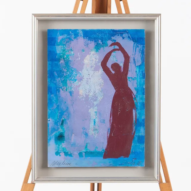 DANKA JAWORSKA. "Migliere". Blandteknik på papper, signerad.