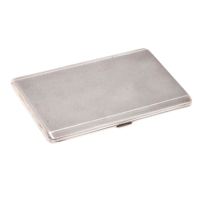 A GEORGE V SILVER CIGARETTE CASE.