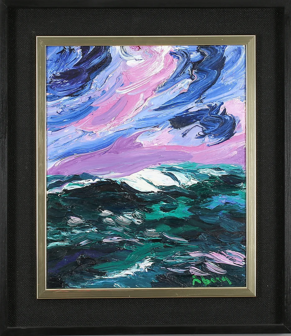 BENGT ÅBERG. "Skymning", olja på duk, signerad. — Paintings — Stadsauktion Sundsvall