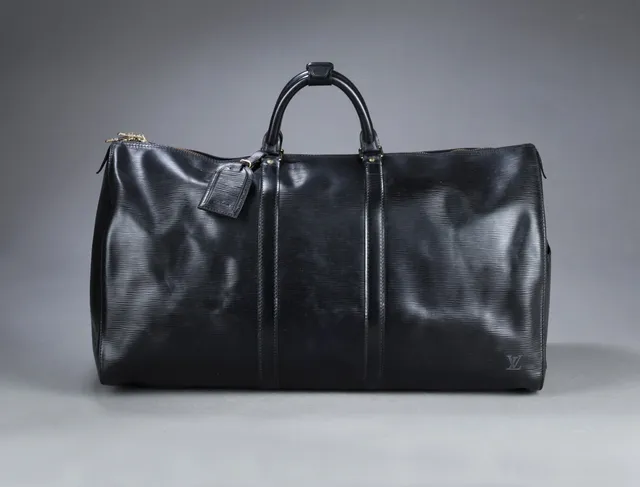Louis Vuitton. Weekendtaske / rejsetaske. Keepall 55. Sort Epi læder