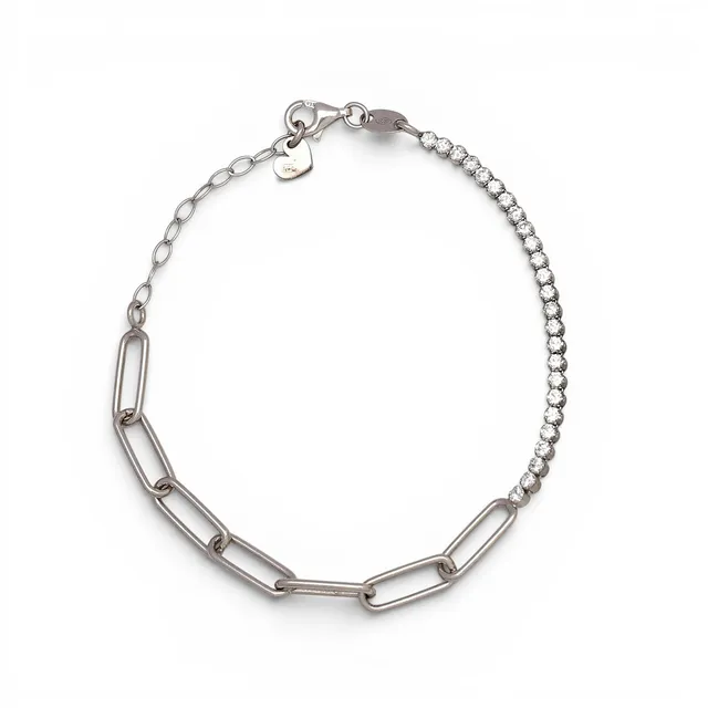 Zircons articulated bracelet.