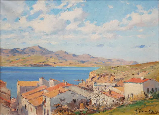 JOAQUIM TERRUELLA MATILLA. View of the port of Llançà.