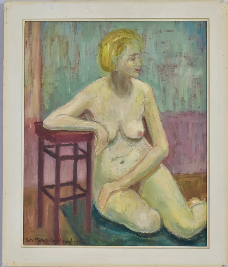 SVEA BORG ENGLUND. Olja på duk. — Paintings — Halmstads Auktionskammare