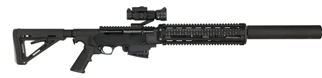 KULGEVÄR MED LJUDDÄMPARE, fabrikat Browning, modell BAR Match, kaliber .308W, tillv.nr 311ZR30293, se-nr SE2868759.