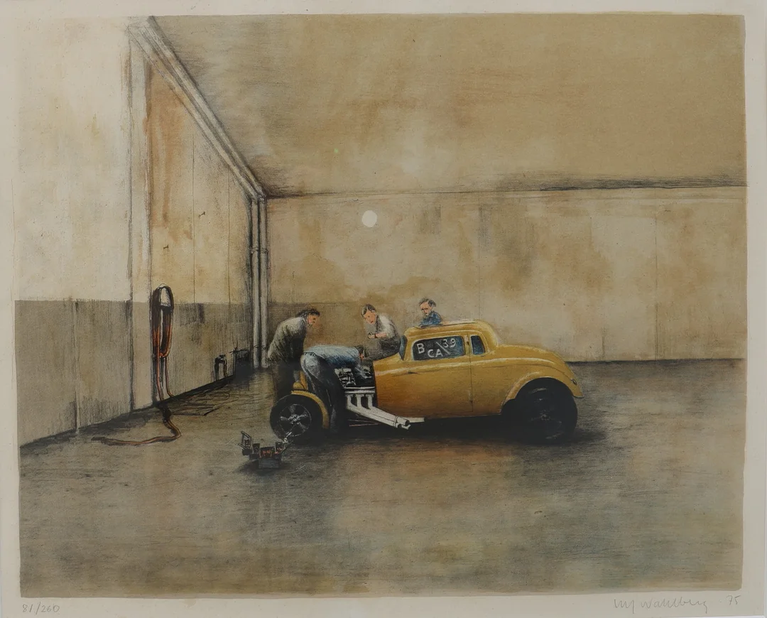ULF WAHLBERG. litografi, signerad, numrerad 81/260 & daterad -75. — Engravings & Prints — Gomér & Andersson Nyköping