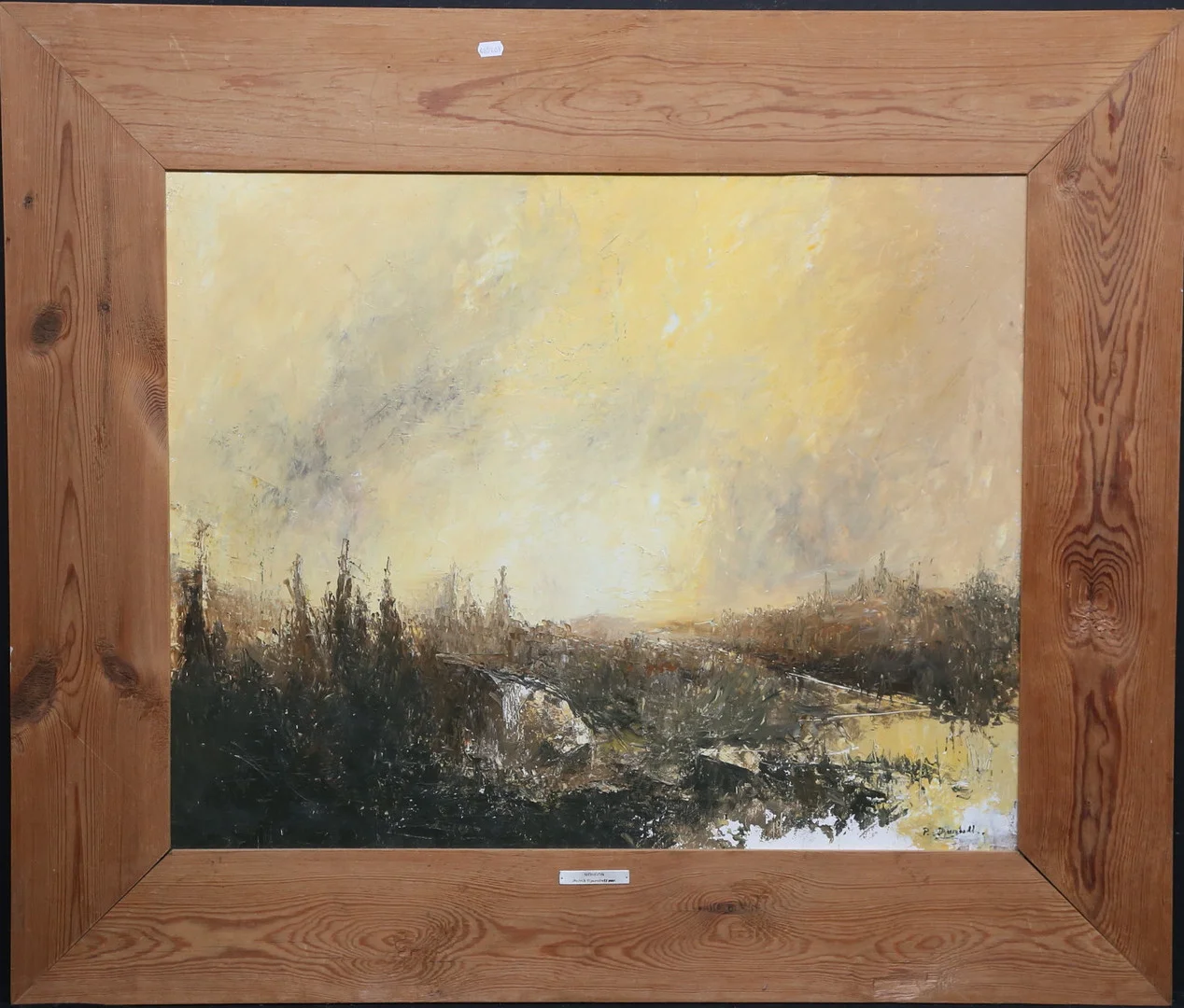PATRIK DJURSTEDT. "Morgon". Olja på duk, signerad P. Djurstedt. — Paintings — Gomér & Andersson Linköping