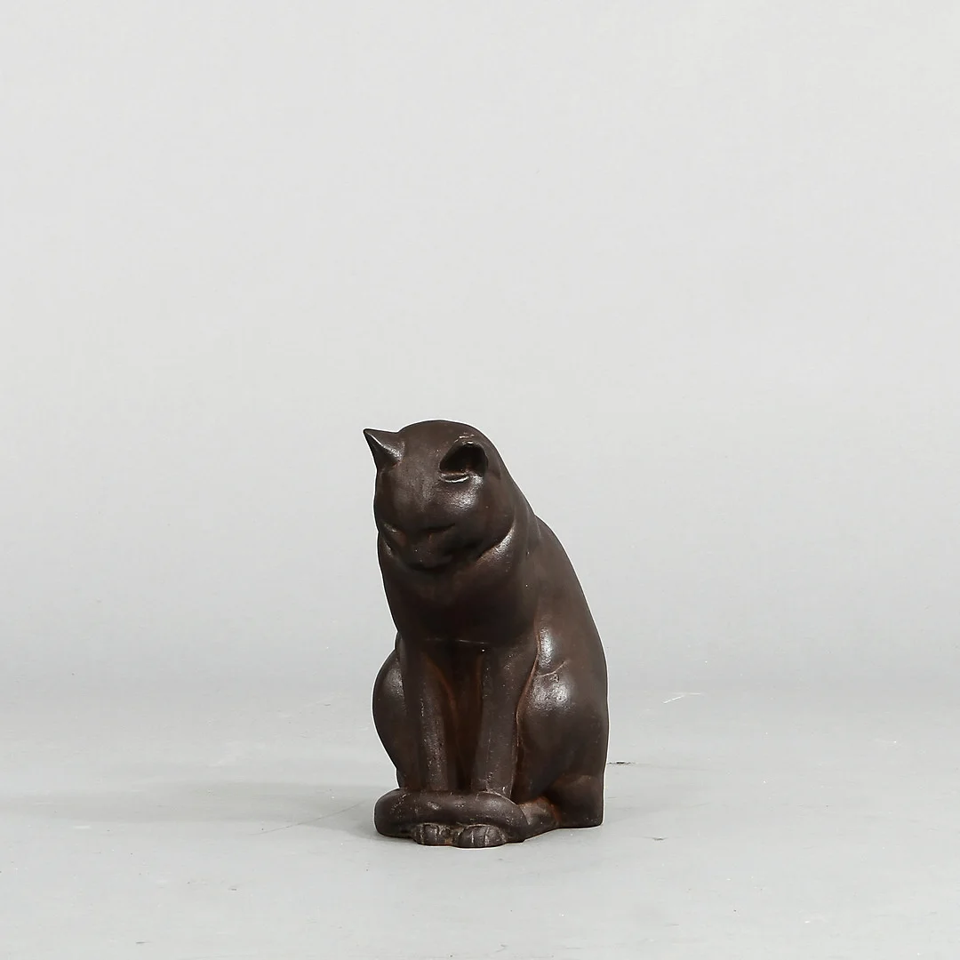 ANDERS JÖNSSON. Skulptur, gjutjärn, Jönsson katt, Firma Svenskt Tenn. — Sculptures & Bronzes — Göteborgs Auktionsverk