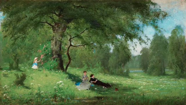 Arvid Mauritz Lindström, Sällskap på sommaräng.