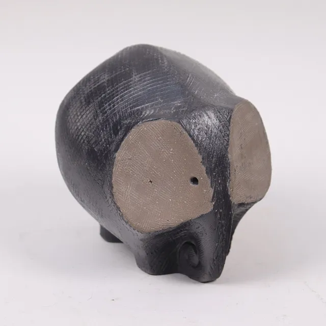 PAULA VON FREYMANN. figurin, elefant i stengods, Upsala-Ekeby, 1960-tal.
