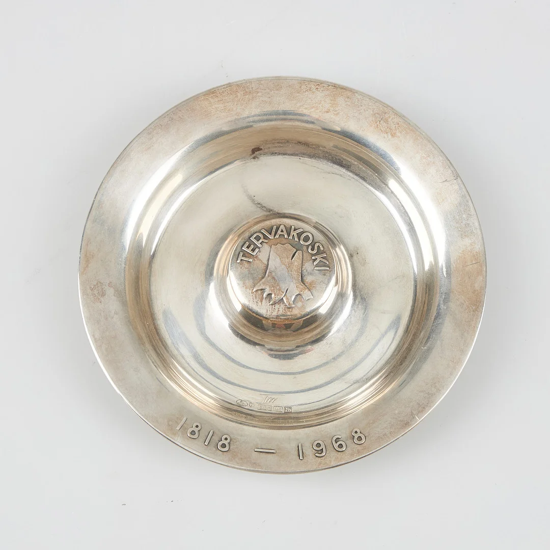TAPIO WIRKKALA. FAT, märkt Tervakoski 1818-1968, signerad TW. Tapio Wirkkala, Hopeakeskus, Tavastehus 1966. — Silver — Stockholms Auktionsverk Helsinki