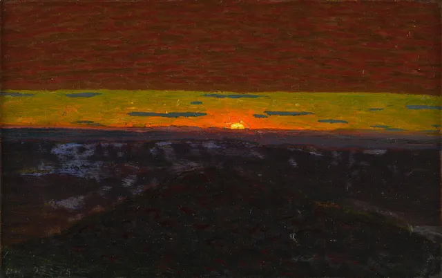 Pelle Swedlund, Solnedgång, Åre.