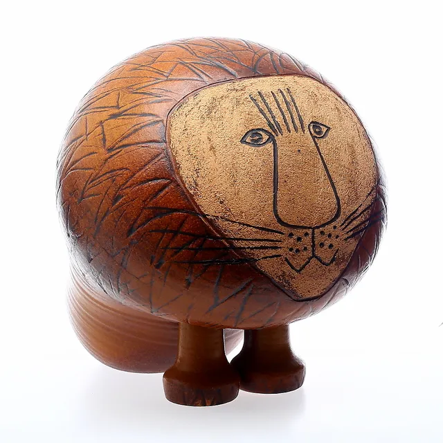 LISA LARSON, figurin, stengods, "Lejon Gigant" ur serien Afrika, Gustavsberg. Största modellen, höjd 37 cm.