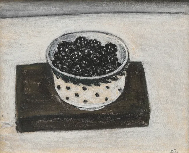 EVY LÅÅS. Stilleben, pastell, signerad.