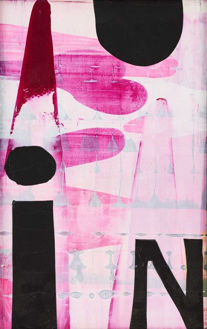 ASTRID SYLWAN. "iN" (Original till Nordens Ljus nyckelkort). — Paintings — Stockholms Auktionsverk Fine Art