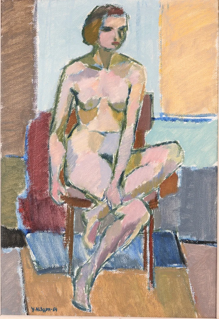 ARTHUR Y NILSSON. TILLSKRIVEN. Olja på duk, signerad. — Paintings — Auktionsverket Engelholm
