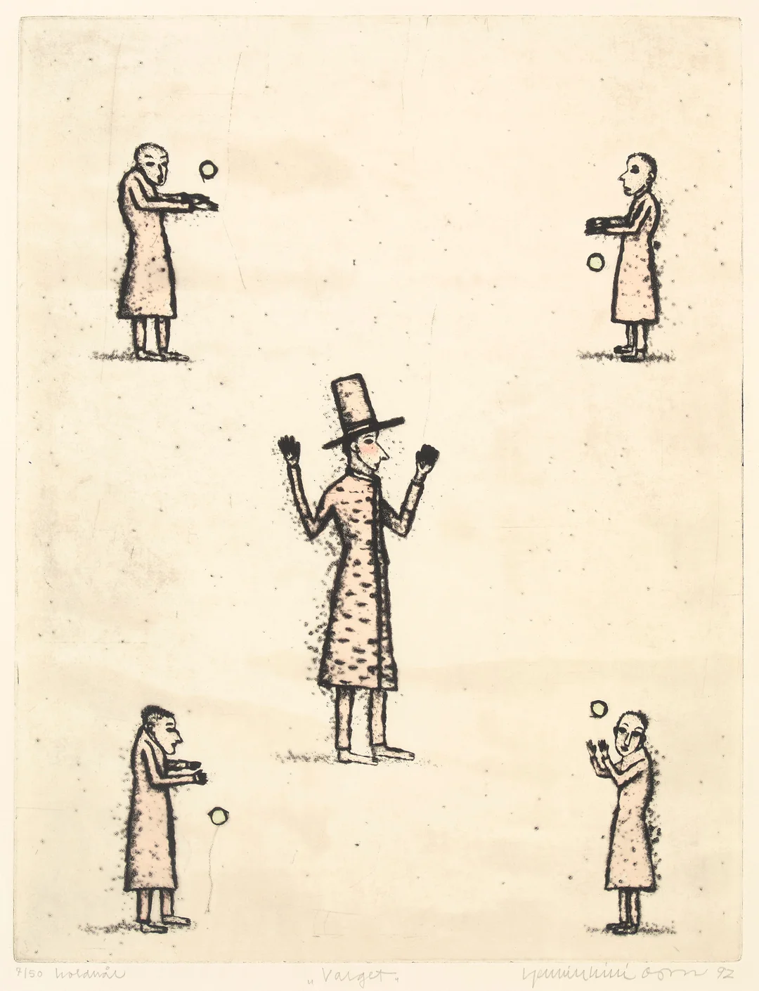 Killi-Olsen, Kjell Erik — "Valget" 1992 — Kunst/Grafikk — Blomqvist