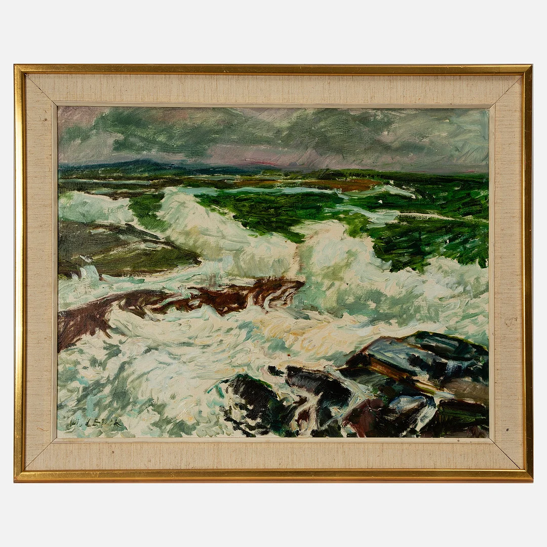HUGO LEPIK. Olja på duk, signerad. — Paintings — Stockholms Auktionsverk Göteborg