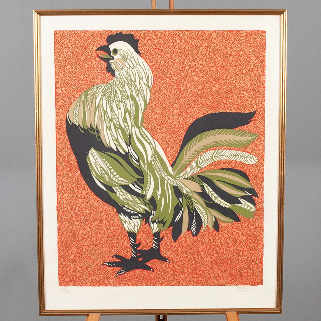 JERRY ROUPE. Färglitografi, signerad, numrerad 236/240. — Engravings & Prints — Laholms Auktionskammare