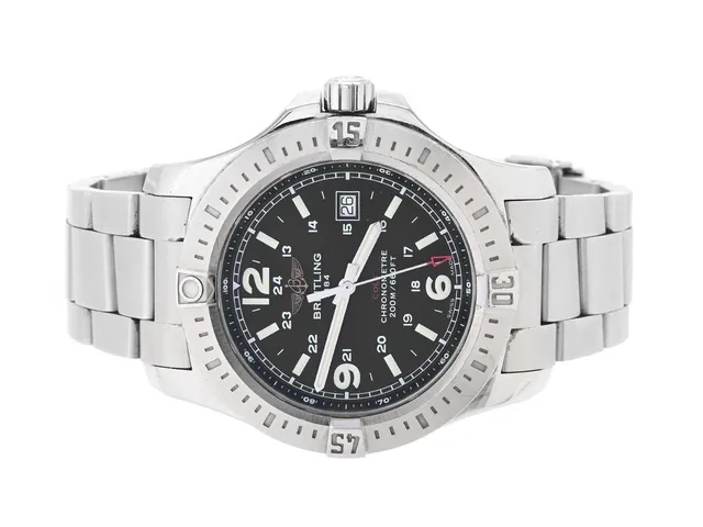 BREITLING, Colt Quartz (200M/660FT), Chronometre, Cal 74, Verk nr. 6061132, Serie nr. 6061132, Ref nr. A74388, Boett nr. 1217 B5, herrur, 44 mm, stål, SuperQuartz, safirglas, datum, Professionallänk III, viklås, Ref nr. 0917 B2/173A, cert, oktober 2019, box, ytterkartong.