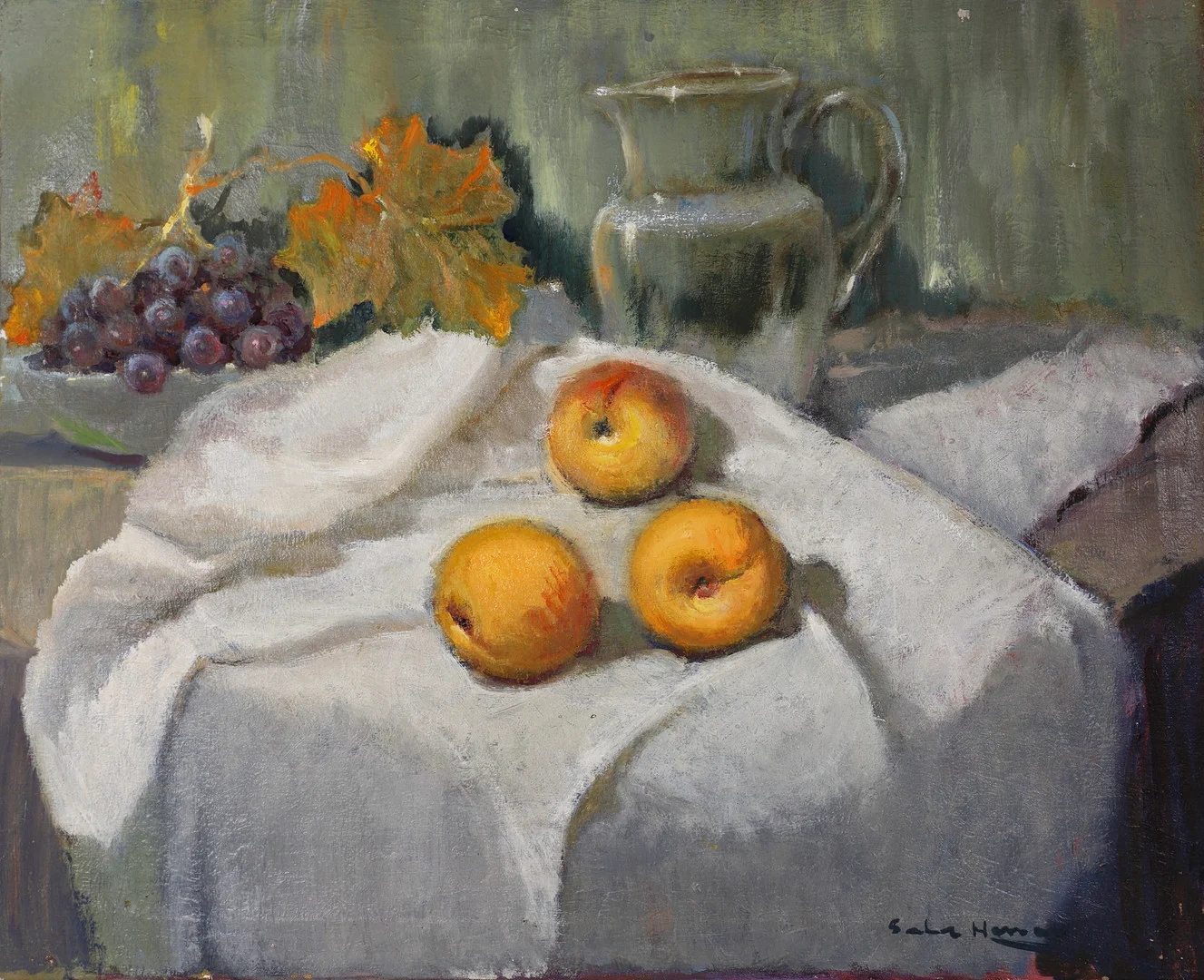 ANTONI SALA HERRERO. BODEGÓN DE FRUTAS. ÓLEO SOBRE LIENZO. — Paintings — Barcelona Auctions