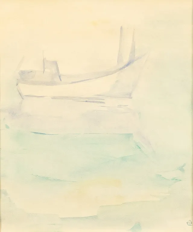 ELSA BJÖRK-LISELIUS. akvarell, signerad.