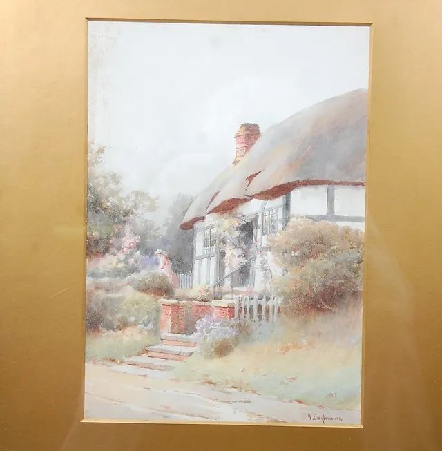 H  ENGLISH. 1890-1953, akvarell, signerad, daterad -14.