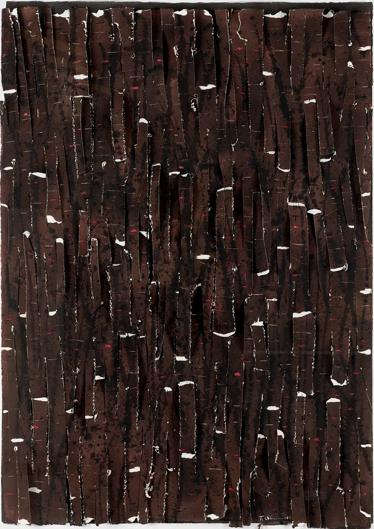 TORBJÖRN ÖSTMAN (FÖDD 1948). Komposition, signerad och daterad T. Östman -89, akvarell/blandteknik på papper. — Paintings — Crafoord Auktioner Stockholm